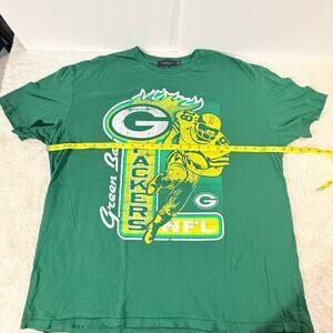 Junk Food Green Bay Packers Graphic Tee NFL Distressed Shirt 2XL NWOT